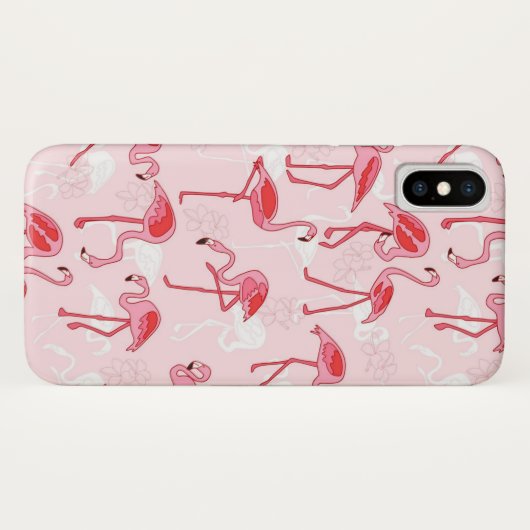 Coques Case-Mate iPhone flamant rose (Dos (Horizontal))