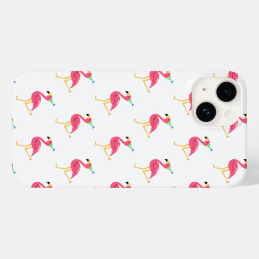 Coques Case-Mate iPhone Flamant rose (Verso (horizontal))