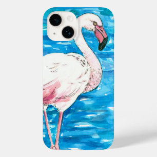 Coque Pour iPhone 14 flamant rose