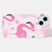Coques Case-Mate iPhone Flamant rose (Verso (horizontal))