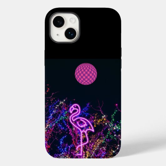 Coques Case-Mate iPhone Flamant rose à la soirée dansante. Coque-coque iph (Verso)