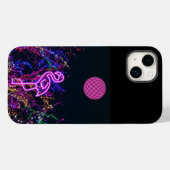 Coques Case-Mate iPhone Flamant rose à la soirée dansante. Coque-coque iph (Verso (horizontal))