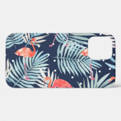 Coques Case-Mate iPhone Flamant rose Aquarelle : Pink Tropical Elegance. (Verso (horizontal))