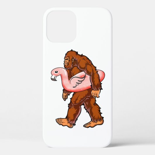 Coques Case-Mate iPhone Flamant rose Bigfoot (Verso)