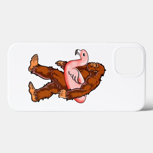 Coques Case-Mate iPhone Flamant rose Bigfoot (Verso (horizontal))