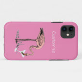 Coques Case-Mate iPhone Flamant rose Boire Martini Thunder_Cove (Dos (Horizontal))