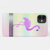 Coques Case-Mate iPhone Flamant rose Cool tendance Holographic Iridescente (Dos (Horizontal))