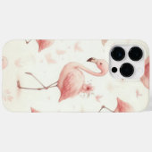 Coques Case-Mate iPhone Flamant rose coupé (Verso (horizontal))