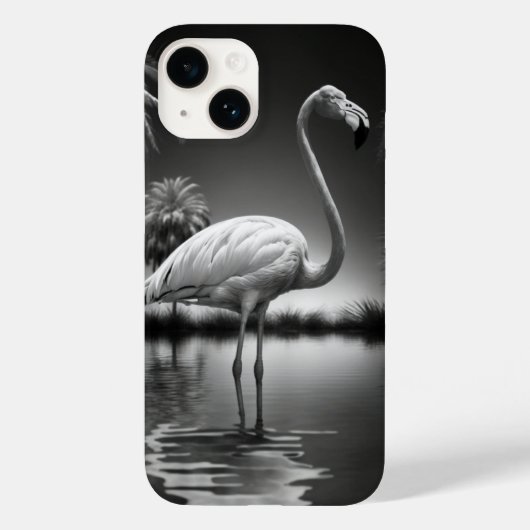 Coques Case-Mate iPhone Flamant rose dans une piscine (Verso)