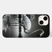 Coques Case-Mate iPhone Flamant rose dans une piscine (Verso (horizontal))