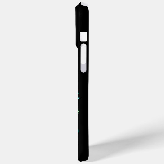 Coques Case-Mate iPhone Flamant rose de néon tropical (Verso / Gauche)