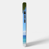 Coques Case-Mate iPhone Flamant rose de retraite sur Tropical Beach (Verso / Gauche)