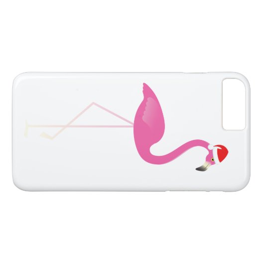 Coques Case-Mate iPhone Flamant rose de vacances iPhone 7 en blanc (Dos (Horizontal))