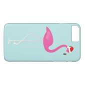 Coques Case-Mate iPhone Flamant rose de vacances iPhone 7 en turquoise (Dos (Horizontal))