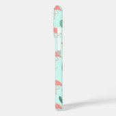 Coques Case-Mate iPhone Flamant rose et ananas - Motif d'été (Verso / Gauche)