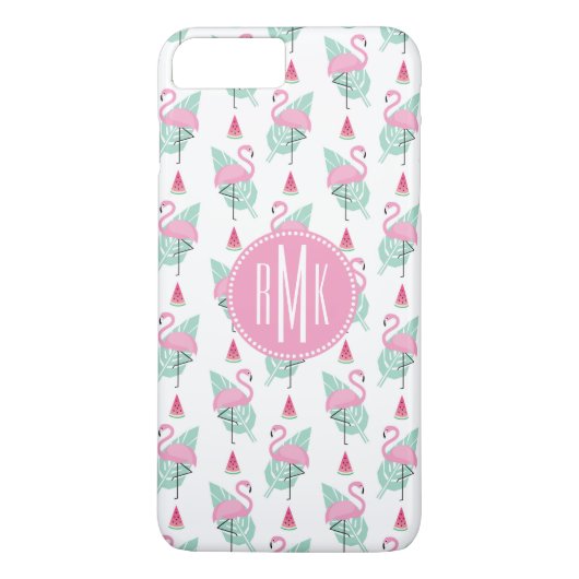 Coques Case-Mate iPhone Flamant rose et pasmelon Pastel Motif (Dos)