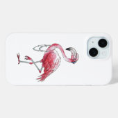 Coques Case-Mate iPhone Flamant rose fabuleux (Verso (horizontal))