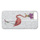 Coques Case-Mate iPhone Flamant rose Mardi Gras Complet (Dos (Horizontal))