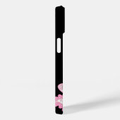 Coques Case-Mate iPhone Flamant rose moderne noir rose (Verso / Droite)