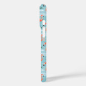Coques Case-Mate iPhone Flamant rose Motif (Verso / Gauche)