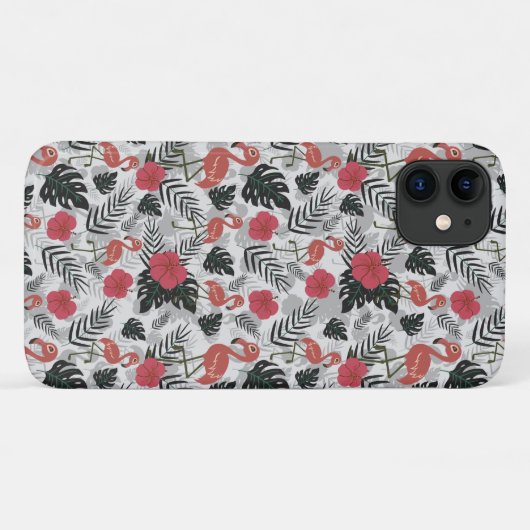 Coques Case-Mate iPhone Flamant rose motif sans couture avec arrière - pla (Dos (Horizontal))