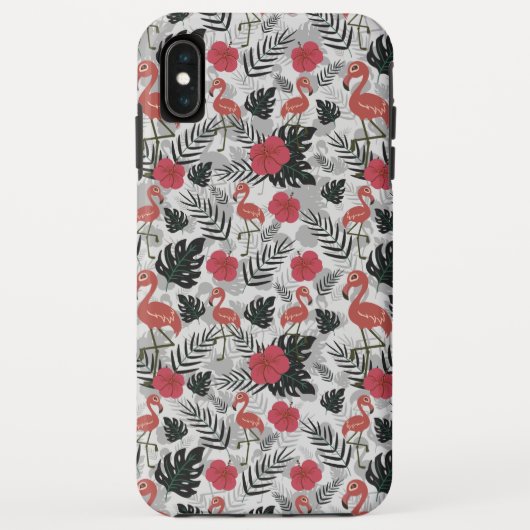 Coques Case-Mate iPhone Flamant rose motif sans couture avec arrière - pla (Dos)