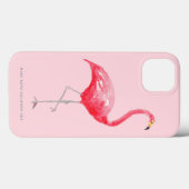 Coques Case-Mate iPhone Flamant Rose Oiseau Tropical Mignon Forêt Tropical (Verso (horizontal))