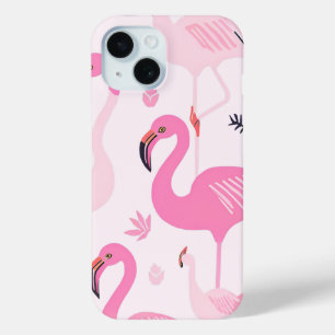 Coque Pour iPhone 15 Flamant rose rose