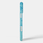 Coques Case-Mate iPhone Flamant rose rose Audubon sur aquarelle bleue (Verso / Droite)
