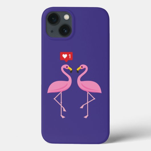 Coques Case-Mate iPhone Flamant rose Rose Comme Heart Pastel (Verso)