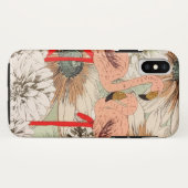 Coques Case-Mate iPhone Flamant rose rose Floral Tropical Feuilles Parties (Dos (Horizontal))