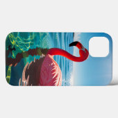 Coques Case-Mate iPhone Flamant rose Rose Sous Le Ciel (Verso (horizontal))