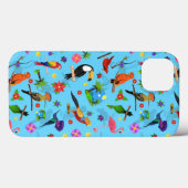 Coques Case-Mate iPhone Flamant rose Toucan Et Arara Motif Oiseaux Sans Me (Verso (horizontal))