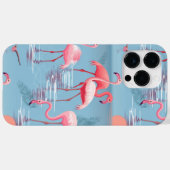 Coques Case-Mate iPhone Flamants Motif 1 (Verso (horizontal))