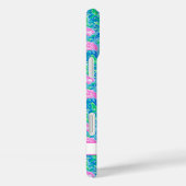 Coques Case-Mate iPhone Flamants Rose Monogrammés Aquarelle (Verso / Droite)