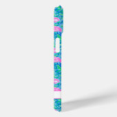 Coques Case-Mate iPhone Flamants Rose Monogrammés Aquarelle (Verso / Droite)