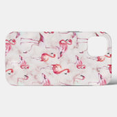Coques Case-Mate iPhone Flamants roses Abstraits roses Aquarelle moderne (Verso (horizontal))