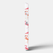 Coques Case-Mate iPhone Flamants roses aquarelles (Verso / Gauche)