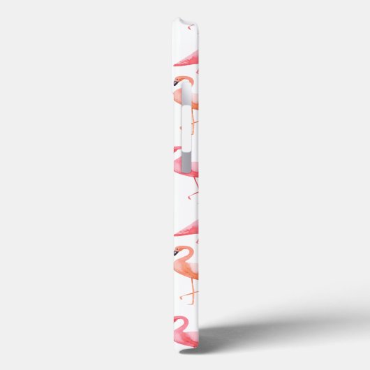 Coques Case-Mate iPhone Flamants roses aquarelles (Verso / Gauche)