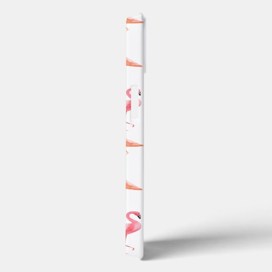 Coques Case-Mate iPhone Flamants roses aquarelles (Verso / Droite)