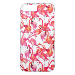 Coques Pour iPhone Flamants roses Aquarelles Dans Les Aquarelles