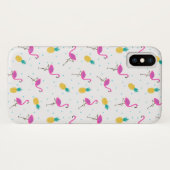 Coques Case-Mate iPhone Flamants roses au néon 2 (Dos (Horizontal))