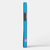 Coques Case-Mate iPhone flamants roses en aqua (Verso / Droite)