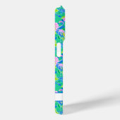 Coques Case-Mate iPhone Flamants Roses Monogrammés (Verso / Droite)