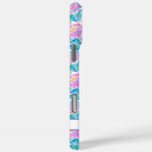 Coques Case-Mate iPhone Flamants roses monogrammes aquarelle (Verso / Droite)