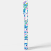 Coques Case-Mate iPhone Flamants roses monogrammes aquarelle (Verso / Gauche)