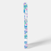 Coques Case-Mate iPhone Flamants roses monogrammes aquarelle (Verso / Gauche)