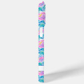Coques Case-Mate iPhone Flamants roses monogrammes aquarelle (Verso / Droite)