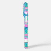 Coques Case-Mate iPhone Flamants Roses Monogrammes Aquarelle (Verso / Gauche)