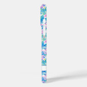 Coques Case-Mate iPhone Flamants roses monogrammes aquarelle (Verso / Gauche)